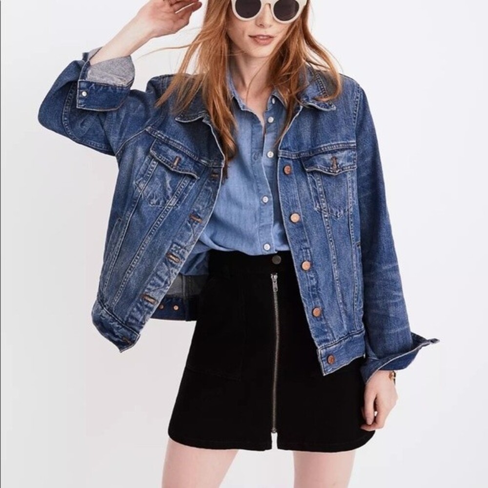 Madewell Black Denim Skirt size 26